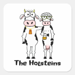 Sticker Carré Les Holsteins