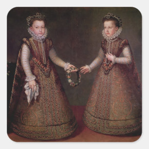 Sticker Carré Les Infantas Isabella Clara Eugenia