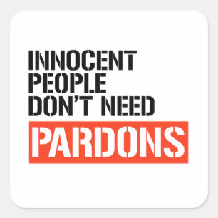 Sticker Carré Les innocents n'ont pas besoin de pardon