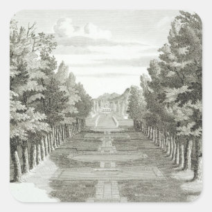 Sticker Carré Les jardins chez Tshehar-Bagh, Isphahan, from