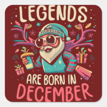 Les légendes sont nées Décembre Anniversaire Idée 