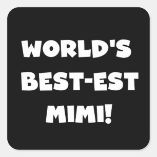 Sticker Carré Les meilleurs maillots blancs Mimi du monde
