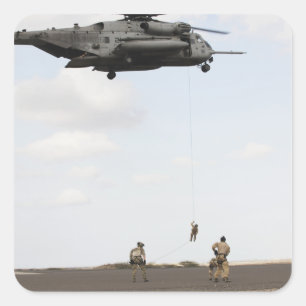 Sticker Carré Les pararescuemen de l'Armée de l'Air conduisent