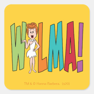 Sticker Carré Les Pierrafeu   WILMA !