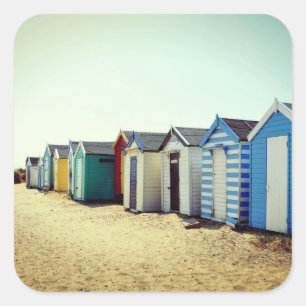 Sticker Carré Les Plages Colorées Au Soleil
