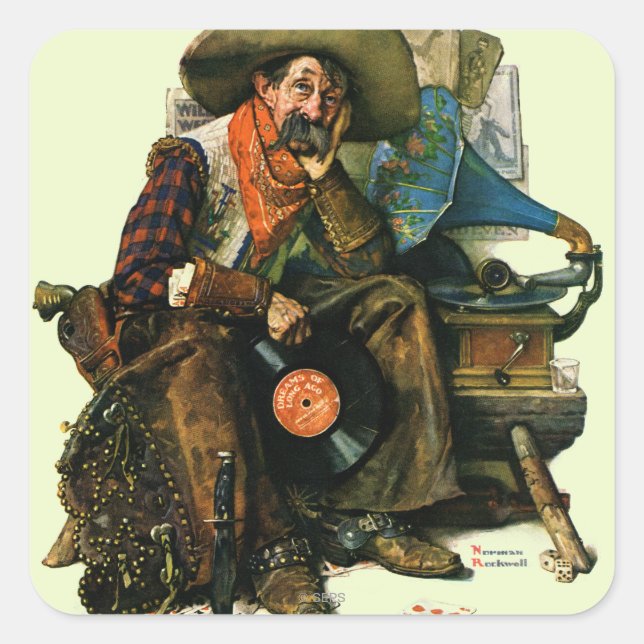 Sticker Carré Les rêves d'il y a longtemps (Devant)