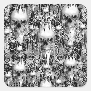 Sticker Carré Les Skull de Victorian