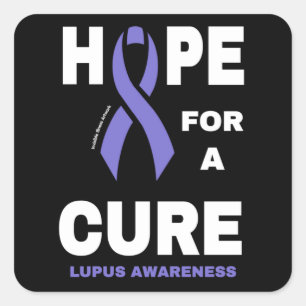 Sticker Carré L'espoir d'un remède...Lupus