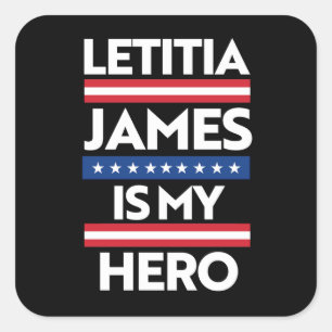 Sticker Carré Letitia James est ma Shero