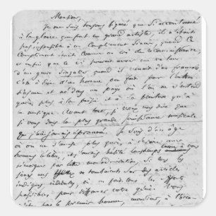 Sticker Carré Lettre à Richard Wagner 17 février 1860