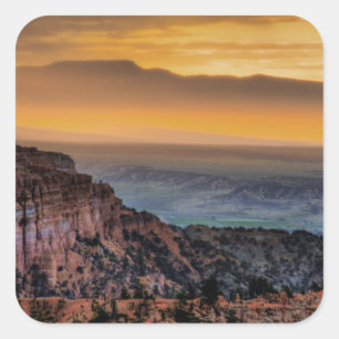 Sticker Carré Lever de soleil au canyon de Bryce