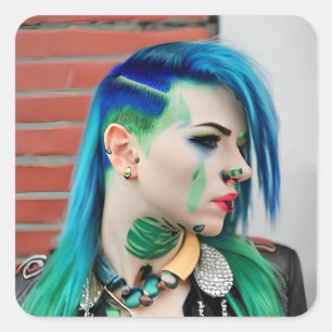 Sticker Carré LGBT Trans Man