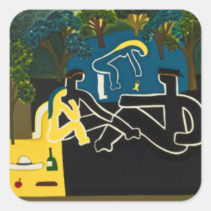 Sticker Carré L'herbe de sur de Dejeuner