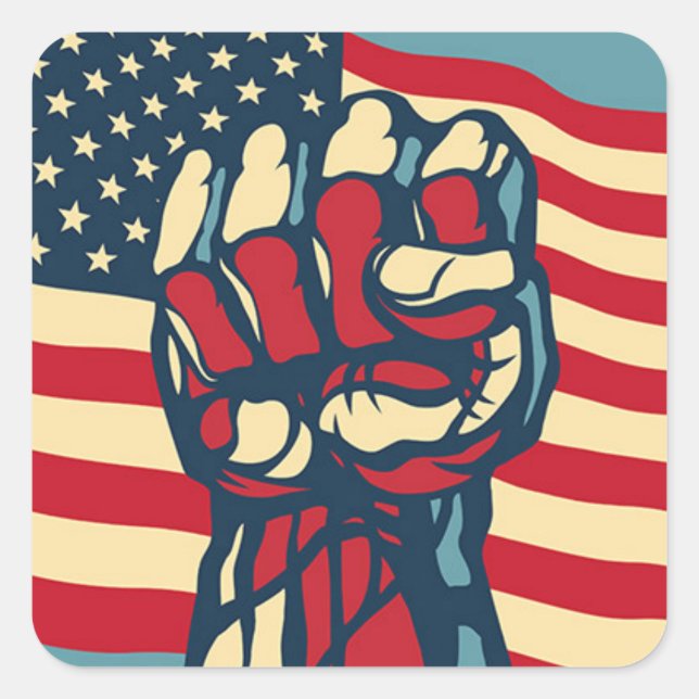 Sticker Carré Liberté (Devant)