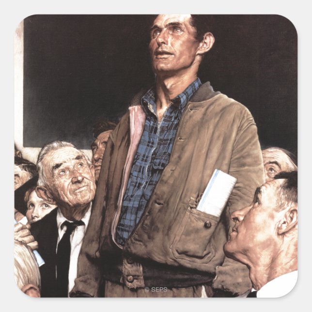 Sticker Carré Liberté D'Expression (Devant)