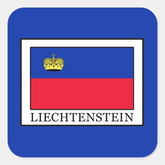 Sticker Carré Liechtenstein (Devant)