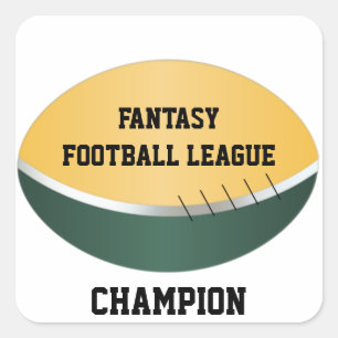 Sticker Carré Ligue de football d'Imaginaire (personnalisable)
