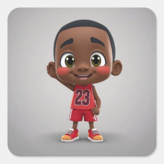 Sticker Carré Lil Jordan