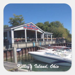 Sticker Carré L'île de Kelley, Marina de l'Ohio