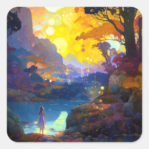 Sticker Carré L'Imaginaire surréaliste