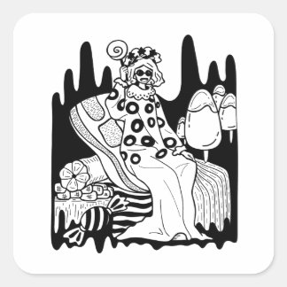 Sticker Carré L'impératrice des sucreries