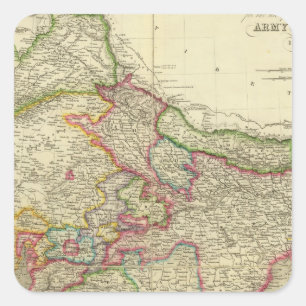 Sticker Carré L'Inde