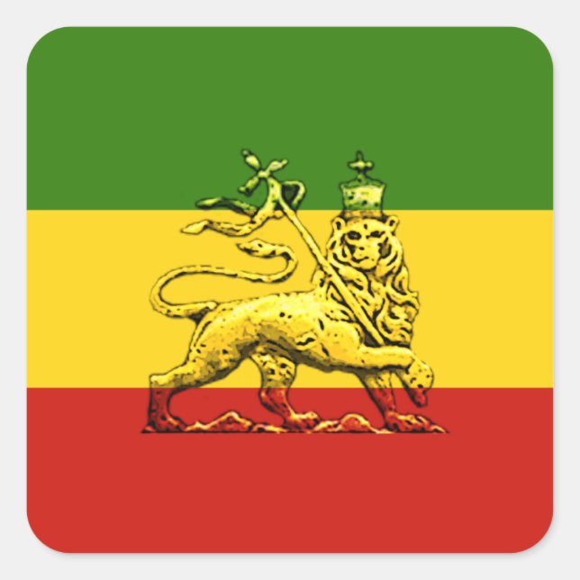 Sticker Carré Lion de Juda Sicker (Devant)