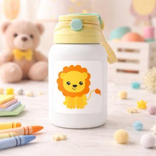 Sticker Carré Lion Safari Tendance