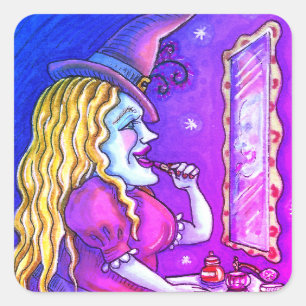 STICKER CARRÉ LIPSTICK DE TÉMOIN, PARFUME & NAIL POLISH, FUNNY C