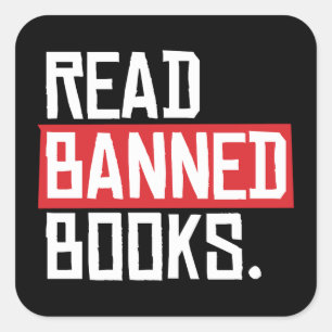 Sticker Carré Lire les livres interdits
