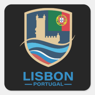 Sticker Carré Lisbonne Portugal Europe