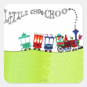 Sticker Carré Little Choo Choo