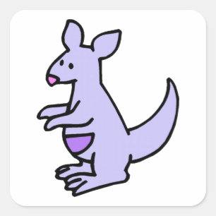 Sticker Carré Little Kangaroo