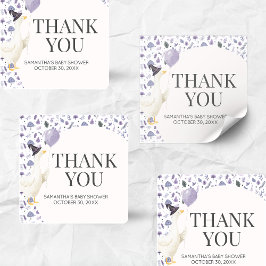 Sticker Carré Little Silly Goose Baby Shower