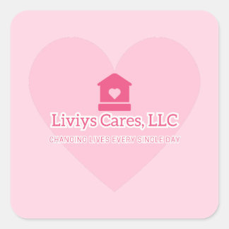 Sticker Carré Liviys Cares Logo