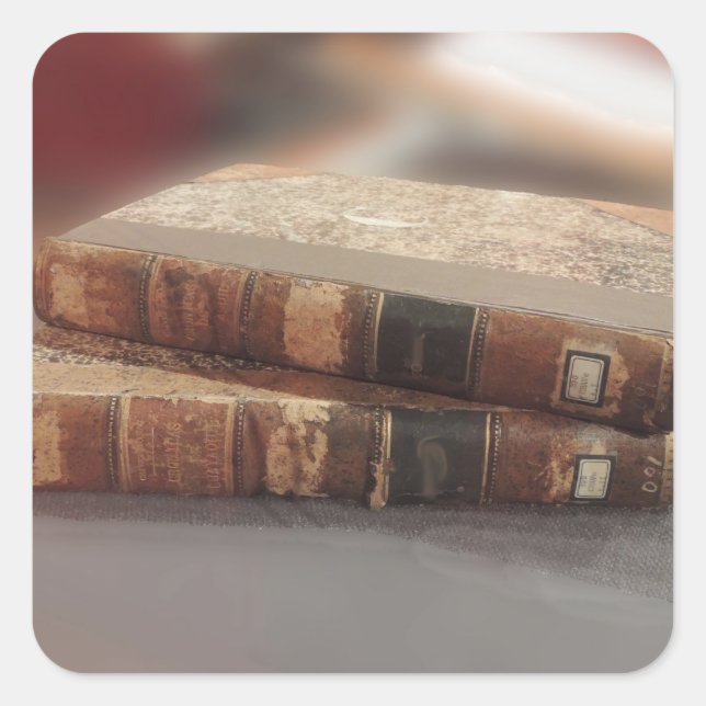 Sticker Carré Livres anciens (Devant)