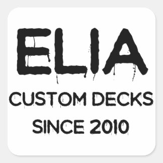 Sticker Carré Logo blanc principal