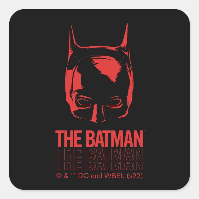 Sticker Carré Logo de la chouette de Batman (Devant)