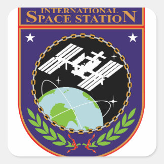 Sticker Carré Logo de la Station spatiale internationale
