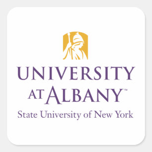 Sticker Carré Logo de l'Université d'Albany