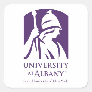 Sticker Carré Logo de l'Université d'Albany