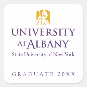 Sticker Carré Logo de l'Université d'Albany