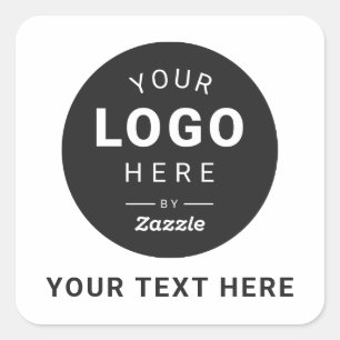 Sticker Carré Logo de Marque à Votre Façon