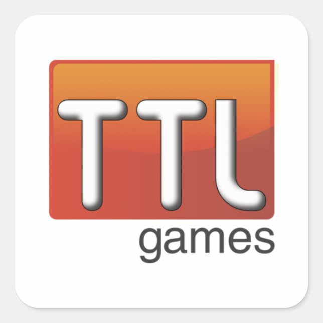 Sticker Carré Logo de TTL Games (Devant)