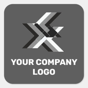 Sticker Carré LOGO DE VOTRE ENTREPRISE, personnalisé