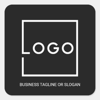 Sticker Carré Logo d'entreprise personnalisé professionnel