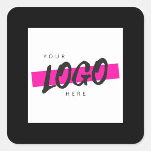Sticker Carré Logo d'entreprise sur mesure Entreprise Promotion 