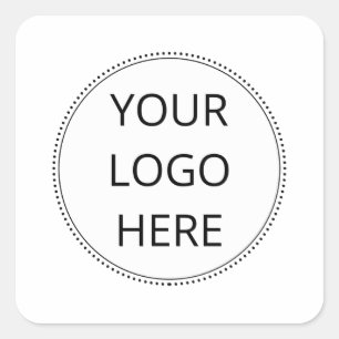Sticker Carré Logo Entreprise Ou Entreprise