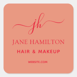 Sticker Carré Logo Monogram Business