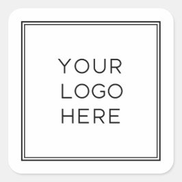 Sticker Carré Logo personnalisé professionnel | Simple et minima